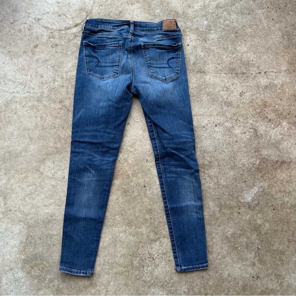 AE AMERICAN EAGLE SKINNY SUPER STRETCH WOMENS JEGGING JEANS SIZE 4 REGULAR - Picture 8 of 8